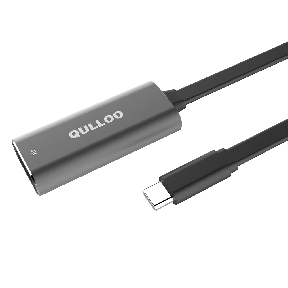 QULLOO Тип usb C к адаптеру HDMI 4 k Ультра HD USB 3,1 Blackberry keyone, для MacBook Pro /, samsung Galaxy Note 8/S8/S8 плюс