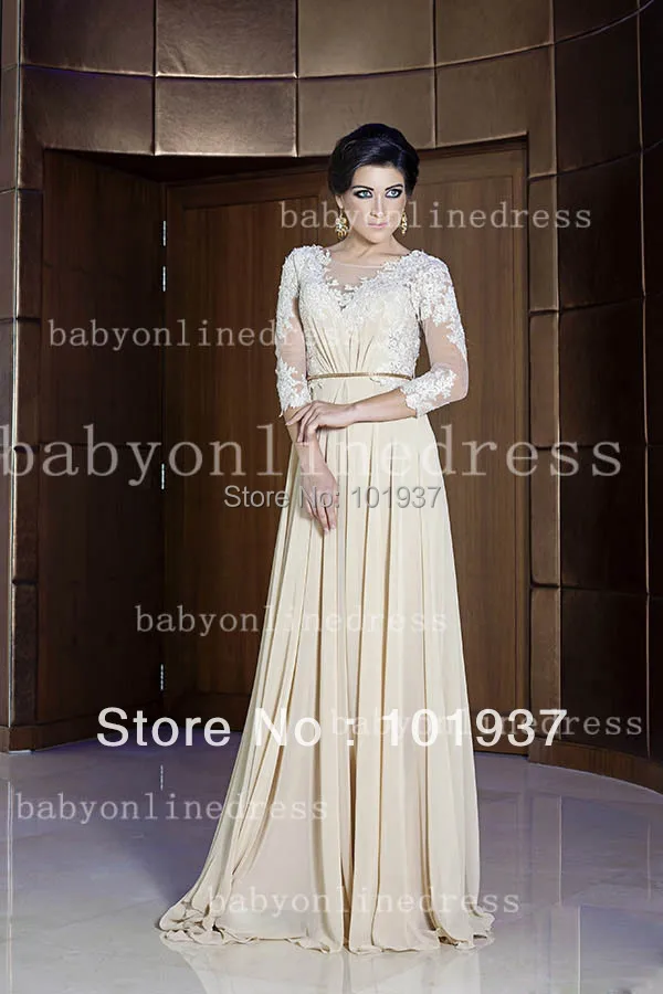 Buy Free Shipping New Applique Lace Long Evening