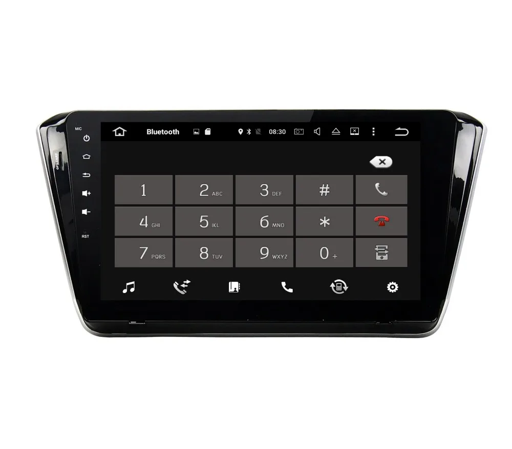 Top 10.1" Octa Core Android 9.0 eight core 64G ROM 4G RAM Car DVD Player for Skoda Superb 2015 2016  With GPS Radio WIFI  NAVIGATION 4