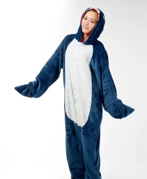 Оптовая продажа-мужские женские мультфильм дельфин взрослых животных Kigurumi пижамы Комбинезоны для женщин