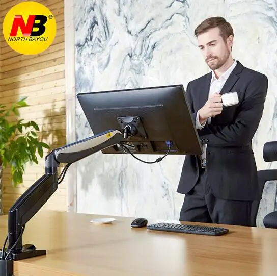 Настольная подставка для монитора NB F85A механическое пружинное подъемное