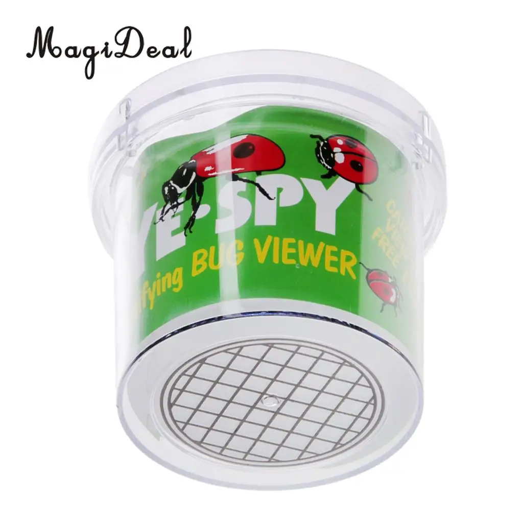 MagiDeal Insect Viewer Locket Box Jar Magnifier Bug Magnifying Loupe Watch Children Toy for School Experiment Hiking Camping
