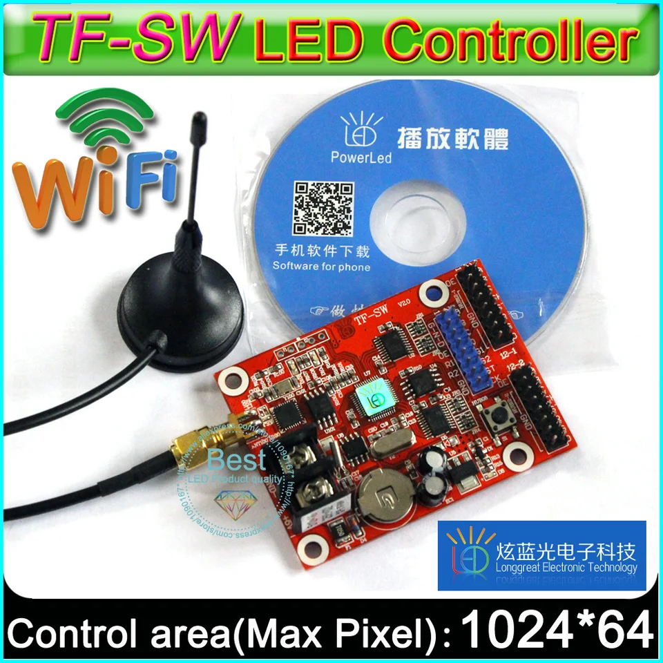 TF-S6UW0 WIFI LED Control Card 1280*16 Pixels Single Dual