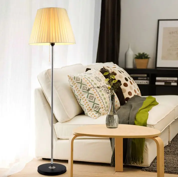Современный минималистичный прикроватный светильник для гостиной, спальни, креативный стиль, украшение из ткани, СВЕТОДИОДНЫЙ торшер