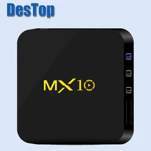 10 шт. MX10 Smart tv Box Android 8,1 Oreo RK3328 четырехъядерный 64 бит 4 Гб ram 32 ГБ/64 Гб 4K I8 Клавиатура опция с MX10 android tv box