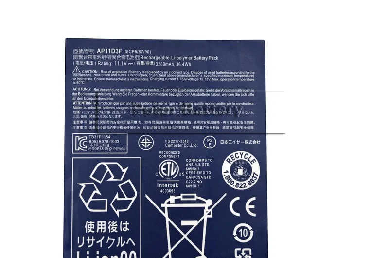 Online JIGU AP11D3F Original Batterie Für Acer Aspire S3 S3 951 S3 391 MS2346 AP11D3F AP11D4F 3ICP5 65 88 3ICP5  67 90 11,1 V 3280mAh
