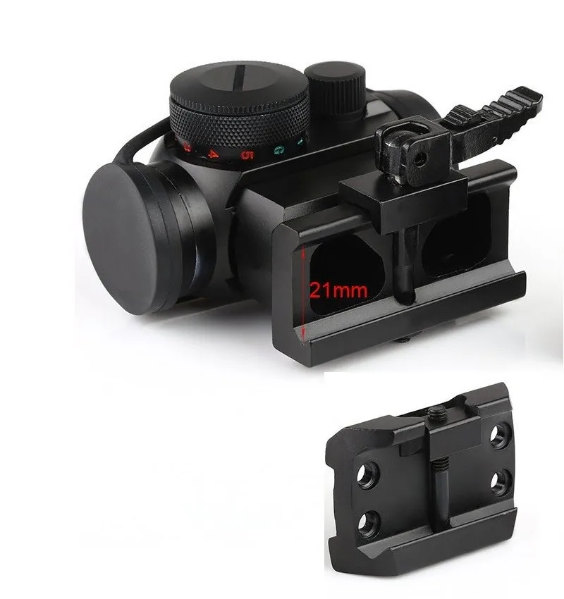 2016-New-Tactical-Mini-Micro-1X24-Reflex-Red-Green-Dot-Scope-Sight-with-QD-Quick-Riser (3)