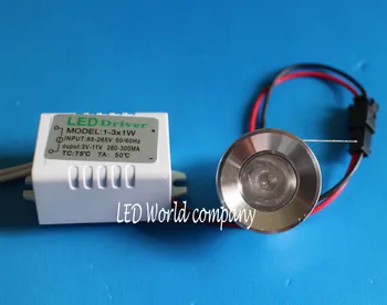 

1W LED lights led cabinet light, mini led downlight 85-265v ceiling lamp 10pcs