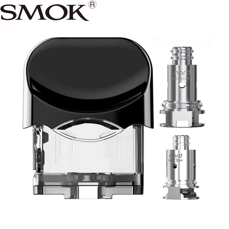 

Nord pod with replacement mesh and regular coils for Nord kit 3ml SMOK nord pod