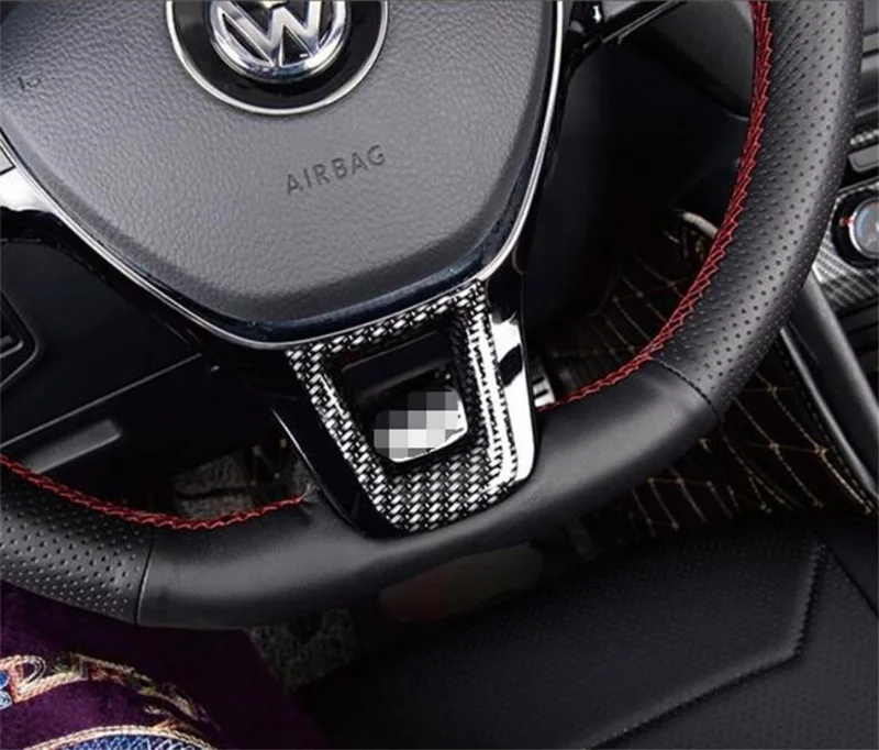 

For Volkswagen Passat B8 2016 2017 2018 ABS Chrome Under Steering Wheel Ring Frame Interior Mouldings Cover Trim Car Accessories
