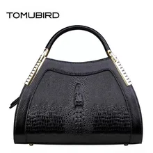 TOMUBIRD улучшенный коровьей моды Крокодил Роскошные сумки для женщин дизайнер сумка пояса из натуральной кож