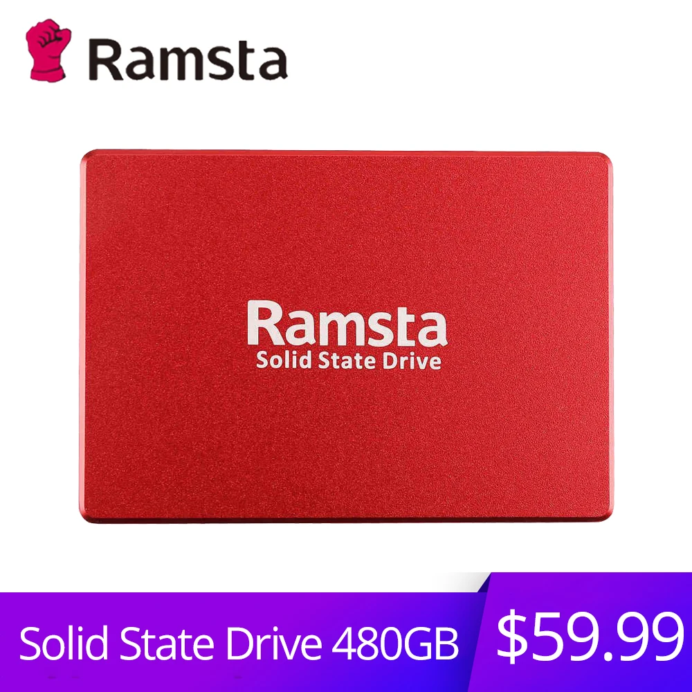 Ramsta S800 120 ГБ 240 480 SATA3 высокое Скорость SSD твердотельный накопитель Жесткий диск 2 5