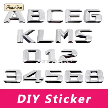 

For Mercedes Benz W204 W203 W211 W210 W212 W205 Cla Gla Glc Glk W124 W163 Vito Gle Gls Rear Trunk Chrome Emblem Badge Stickers