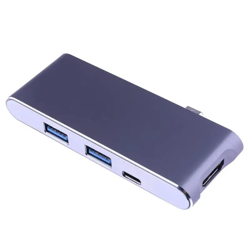 

Aluminum Alloy 6-in-1 Type-C To USB HDMI Multi-Port Hub Adapter Card Reader Splitter