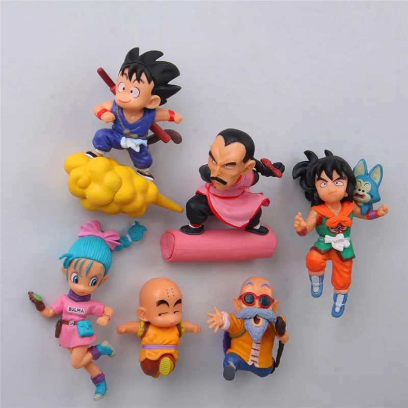 Dragon ball Аниме Фигурка магниты на холодильник Аниме Фигурка Сон Гоку Чичи Улун игрушки wukong Garage наборы Decora