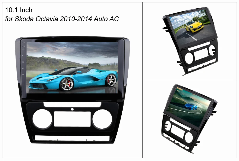 Perfect SINOSMART 2.5D IPS Screen 1G/2G Car Navigation GPS Player for Skoda Octavia 2010-2018, 32EQ DSP, 4G SIM Card Slot Optional 1