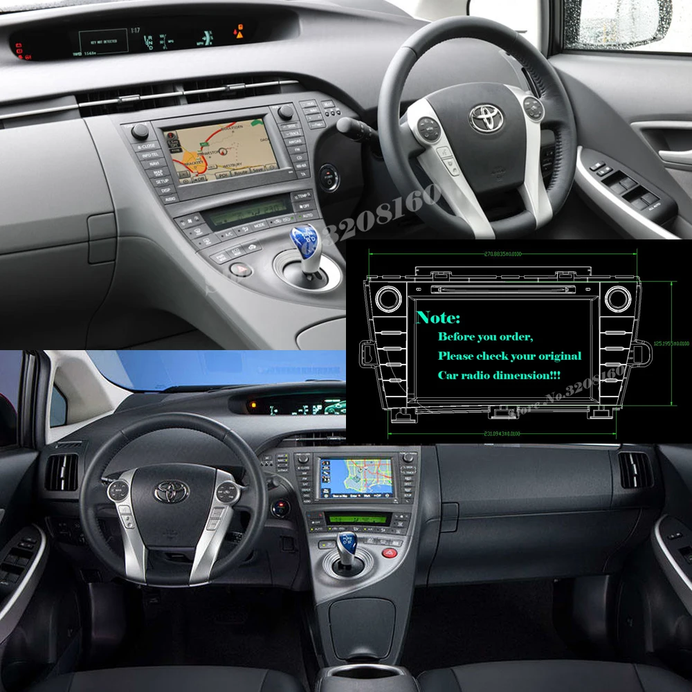 Best 2din 8" Car DVD Player for Toyota Prius 2008 - 2014 with Radio RDS BT swc GPS free map 3G WIFI MP3 MP4 1080P Bluetooth call swc 5