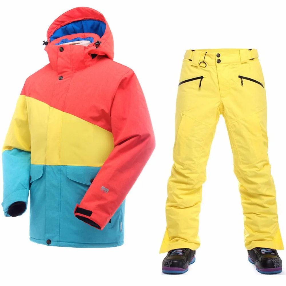 SAENSHING, брендовый лыжный костюм, мужские костюмы для сноубординга, водонепроницаемая термокуртка для сноуборда, лыжные штаны, дышащие зимние костюмы для мужчин