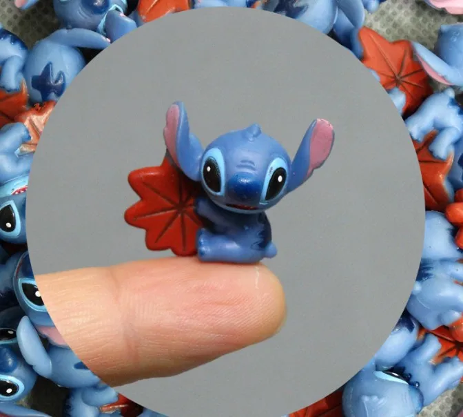 

50pcs Lilo and Stitch PVC Action Figures Toy Mini Stitch Model Collection Doll Cake Decoratons DIY Material 2cm