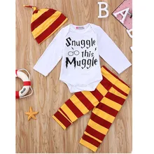 Новинка года, комплект одежды для маленьких мальчиков, комбинезон с коротким рукавом и принтом+ штаны+ шапка, модная одежда для маленьких мальчиков и девочек костюм для новорожденных из 3 предметов