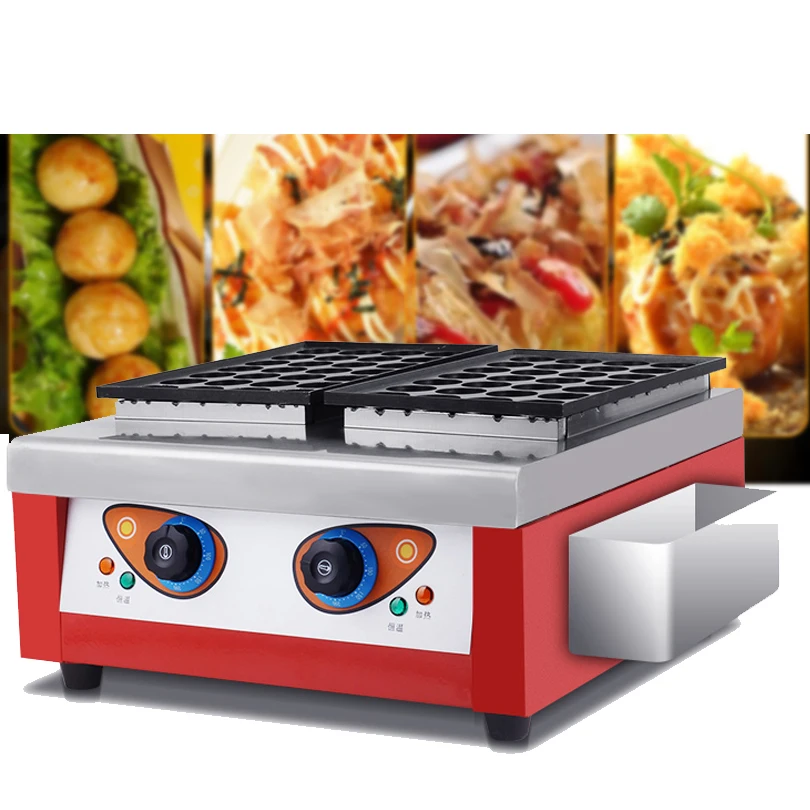 

2019 Commercial use street food Electric 2 plates Octopusball machine takoyaki machine for sale