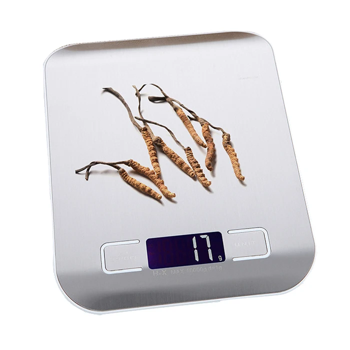 WeiHeng 10kg 1g Stainless Steel Digital Scale Electronic Weight Balance Kitchen Food Diet Cooking Measure Tool