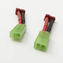 1 шт. T штекер для мини Tamiya Женский адаптер Tamiya соединительный кабель 50 мм для RC Lipo батарея