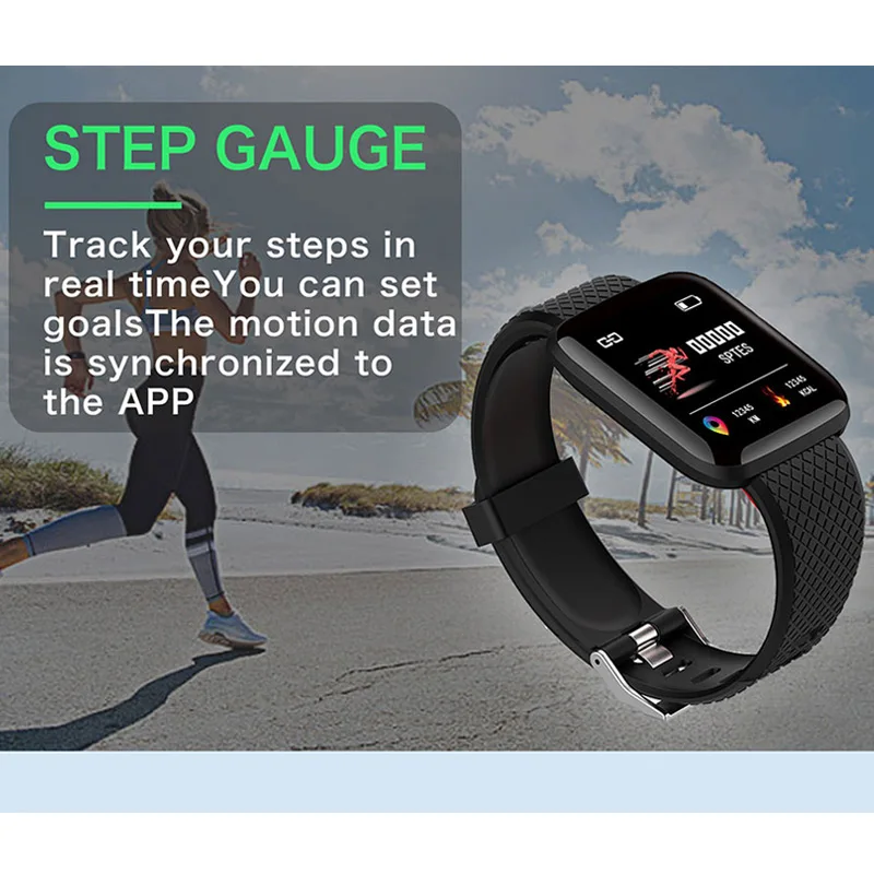 

Smart Watch Blood Pressure Measurement Bracelet Waterproof Fitness Tracker Heart Rate Monitor Pedometer Smart Band Women Men