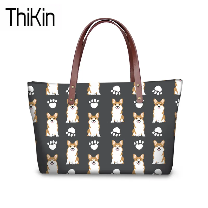 THIKIN إناث الموضة حقائب السيدات فصيل كورجي الطباعة الكتف حمل حقيبة المرأة قدرة كبيرة أعلى-مقبض كيس رئيسي فام THIKIN إناث الموضة حقائب السيدات فصيل كورجي الطباعة الكتف حمل حقيبة المرأة قدرة كبيرة أعلى-مقبض كيس رئيسي فام