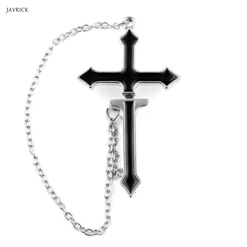 

1Pc Punk Hip Hop Jewelry Spike Cross Ear Cuff Wrap Long Chain Piercing Earring European style women party Punk jewelry