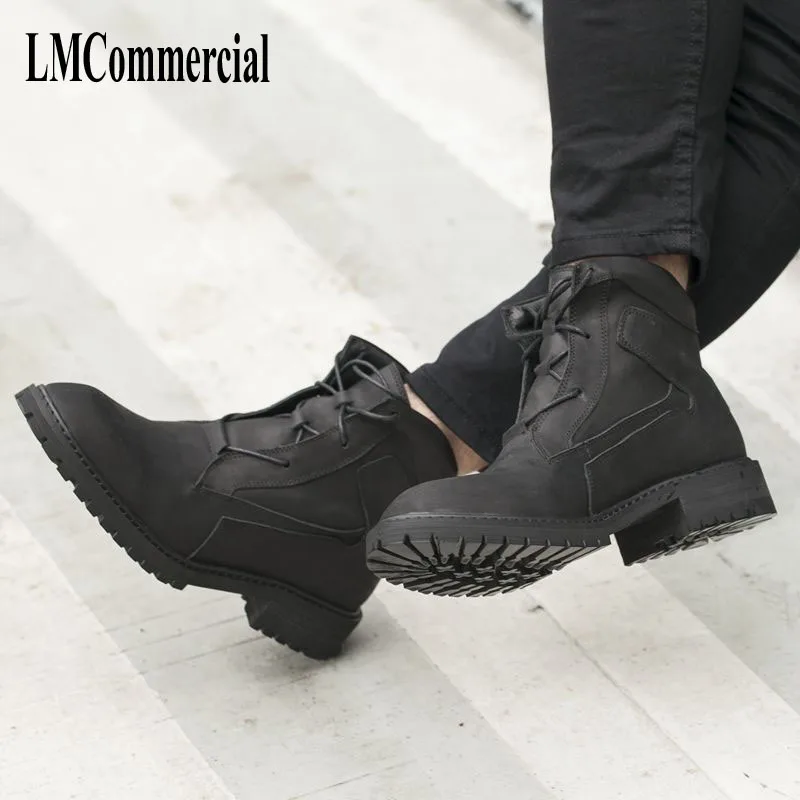 Coreanos Botas Invierno Tendencia Zapatos Cuero De Corta Montar Otoño Los Retro Vestido E Espana Hombres P4f1wqY7E