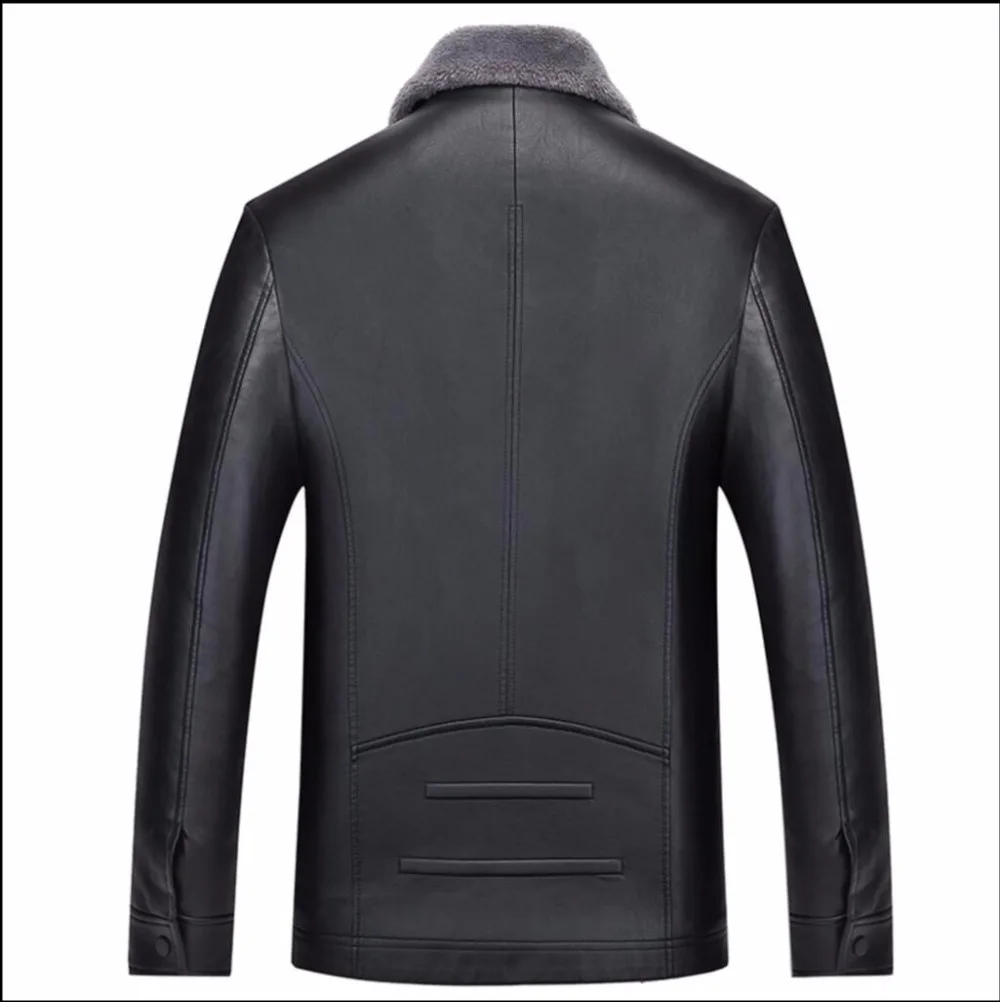 M-4XL зима мех цельный пальто из кожи, полиуретана дизайн короткая кожаная куртка плюс бархатная утепленная куртка плюс размер одежда