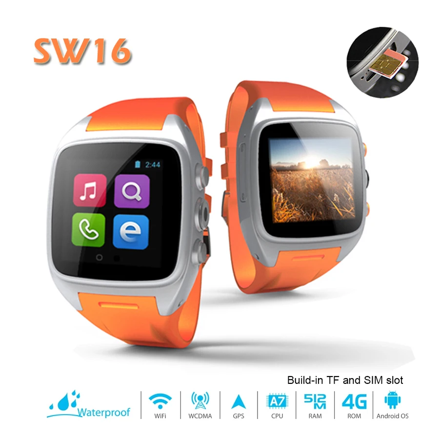 SW16 ORDRO Android 4 4 3G font b Smart b font font b Watch b font