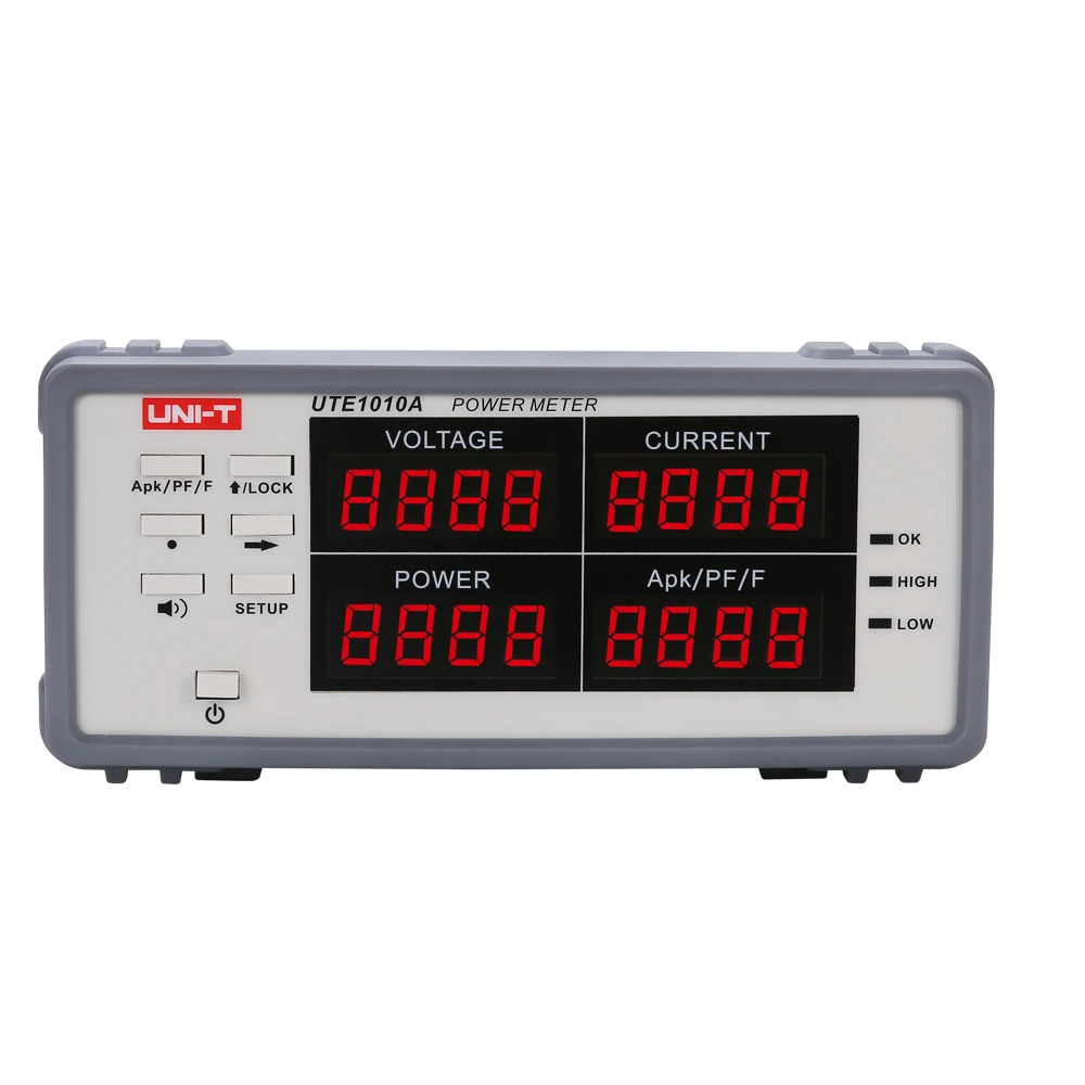 

UNI-T UTE1010A 1~300v Bench True RMS Voltage Current Digital Power Factor & Meter Analyzer Range 3000W Electric parameter tester