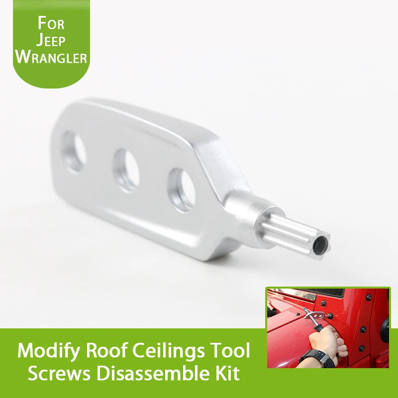 

Modify Roof Ceilings Tool Screws Disassemble Kit Zinc Alloy Fit For Jeep Wrangler