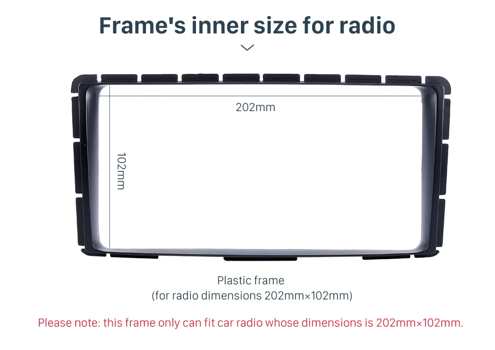 Зазор Seicane двойной Din 202*102 мм установка панели отделка комплект автомобиля стерео радио фасции рамка для Toyota Hilux Vigo Fortuner
