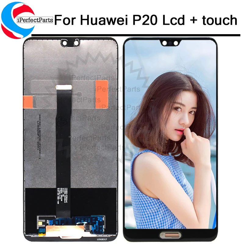 Для huawei P20 ЖК-дисплей Дисплей+ кодирующий преобразователь сенсорного экрана в сборе запасные части для huawei EML-L09 EML-L22 EML-L29 EML-AL00 ЖК-дисплей Экран