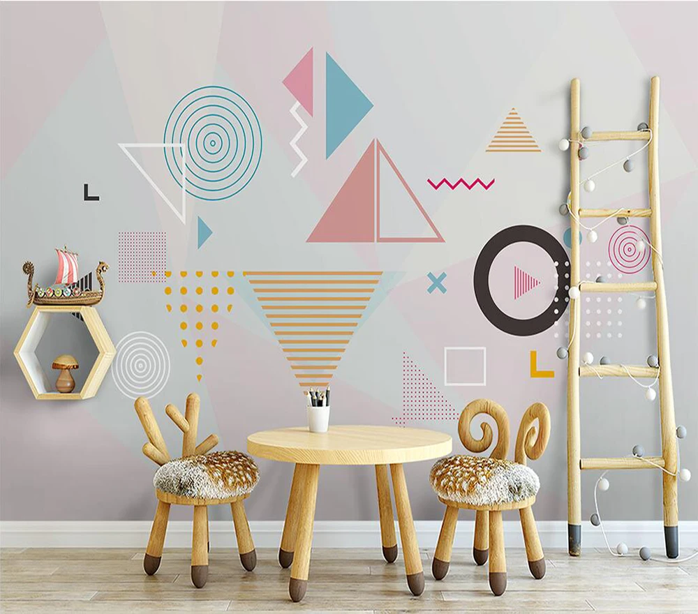 

Декоративные обои абстрактный геометрический дизайн фон настенная живопись