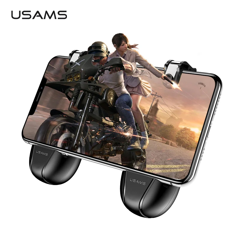 

USAMS Wireless Separate Gamepad For iPhone Android Mobile Game Controller Game Handle L1R1 Shooter PUBG Trigger Fire Button