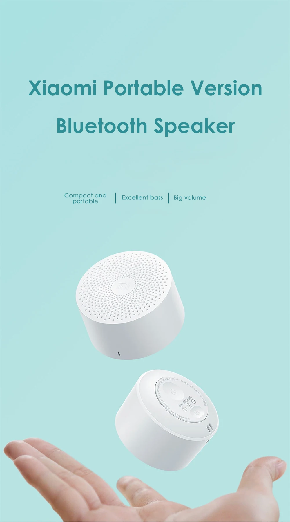 Xiaomi AI портативная версия Bluetooth динамик беспроводной умный голосовой контроль Громкая связь бас динамик с микрофоном