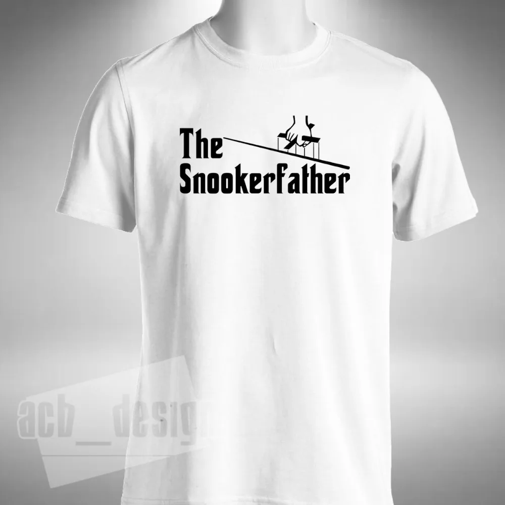 

T-Shirt 2019 Fashion Men Design Snooker Father T-Shirt Mens Godfather Style Christmas Gift Present Sporter 8 Ball tshirt