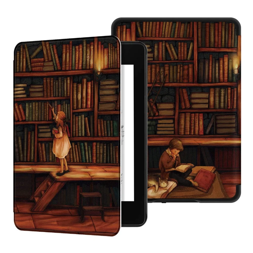 

Smart Case for Amazon Kindle Paperwhite 4 PU Leather Print Cover for New Kindle Paperwhite 4 fit Kindle 10th Generation-2018
