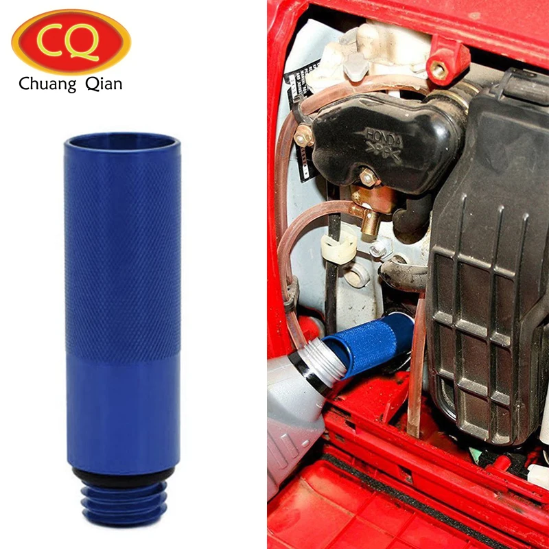 Chuang Qian 1pcs Blue Aluminum Oil Change Funnel For Honda Generator