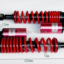 320 мм красный RFY воздуха газовый амортизатор подходит для XJR400 XJR1200 XJR1300 XV 250 Virago XV535 XV125 XV250 Drag Star Универсальный