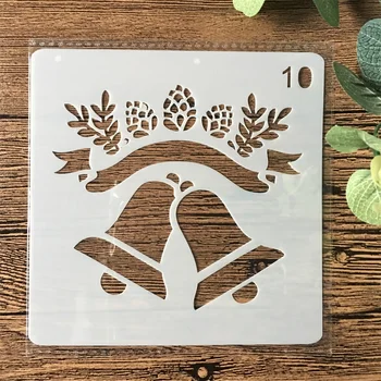 

13cm Christmas Jingle Bell DIY Layering Stencils Painting Scrapbook Coloring Embossing Album Decorative Card Template
