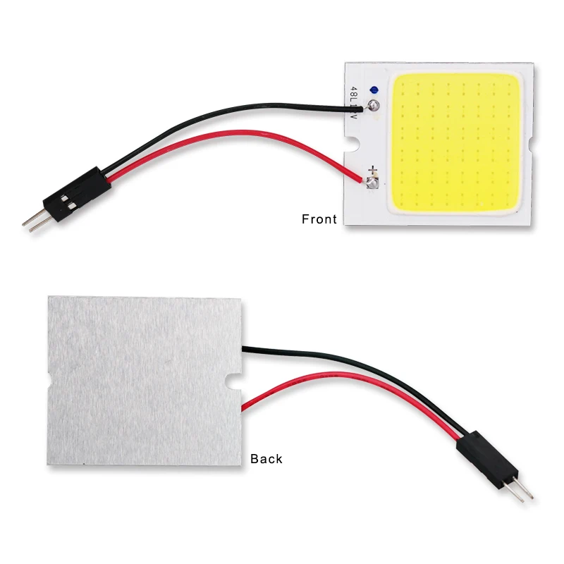 1 шт. T10 светодиодная купольная Лампа 48 SMD чип 12 Вт c5вт COB лампа для чтения