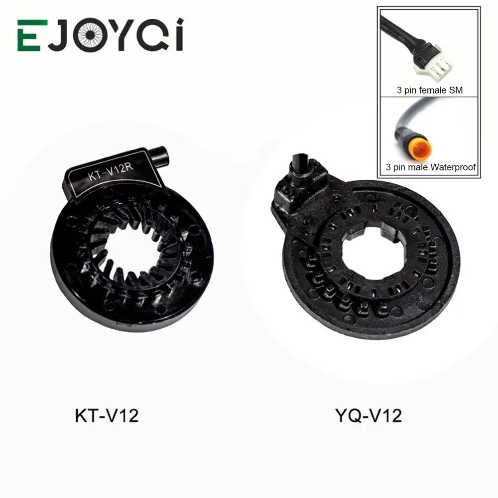 Clearance EJOYQI KT-V12&YQ-V12 Ebike PAS Pedal Assist Sensor 12 Magnets Dual Hall Sensors 12 Signals SM Waterproof Free Shipping 0