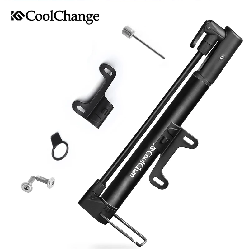 CoolChange Bicycle Pump Aluminum Alloy Mini Portable Light Air For Bike Tire Inflator Schrader Presta Valve Cycling | Спорт и
