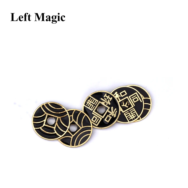 

1PC Japan Ancient Coin (Morgan Coin Size) Magic Tricks Appearing Disappearing Black Coin & Money Magie Props Accessories