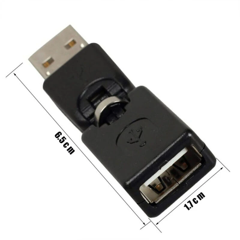 360 градусов поворотный регулируемый угол USB 2 0 штекер гнездо адаптер Кабельный